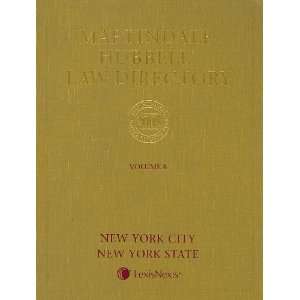 Martindale Hubbell Law Directory New York City/New York State 