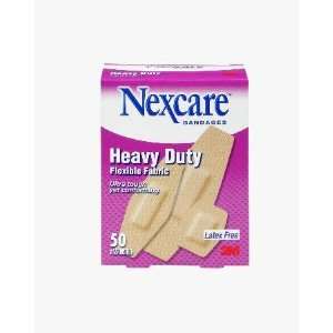  3M Nexcare Heavy Duty Fabric Bandages Assorted 50 Count 
