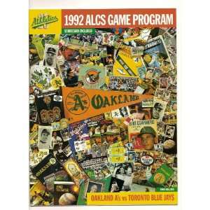  1992 ALCS Game program As Blue Jays Championship 