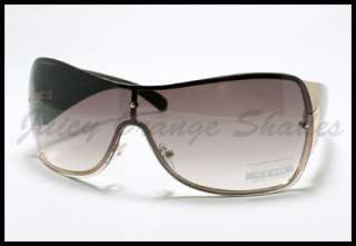 TATTOO Fleur De Lis Design SHIELD Fashion Sunglasses GOLD BLACK  