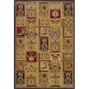 Eternity Collection Beige Gold Multi Color Floral Area Rug 6.70 x 9.60 
