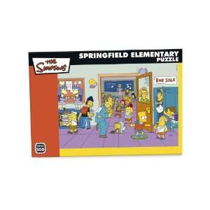   Elementary Puzzle   Simpsons 500 Pc Jigsaw Puzzle 7310 Toys & Games