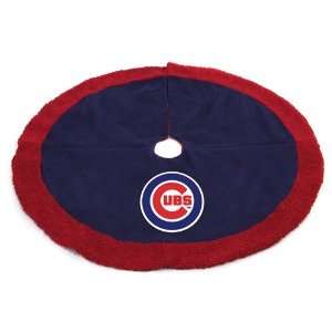  Chicago Cubs Red Tree Skirt