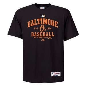  Baltimore Orioles AC Classic Black T Shirt Sports 