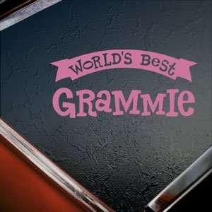  Worlds Best Grammie Pink Decal Car Truck Window Pink 