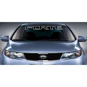 Kia Forte Outline Windshield Vinyl Banner Wall Decal 36 x 4