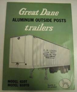 Great Dane 1970 Aluminum Outside Posts Trailer Brochure  