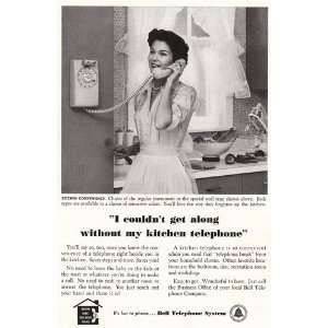   Ad 1958 Bell Telephone Kitchen Telephone Bell Telephone Books