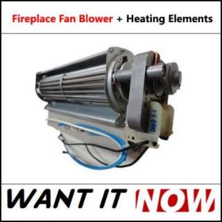   Electric Fireplace Replacement Blower Fan + Infrared Heating Element