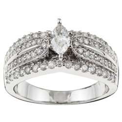 14k Gold 1ct TDW Marquise Diamond Engagement Ring (G H, I1 
