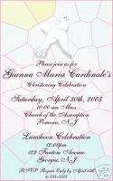 Stained Glass Holy Communion Confirmation Invitations  