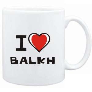 Mug White I love Balkh  Cities 