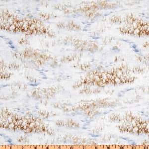  44 Wide Winter Enchantment Winter Tan/White Fabric By 