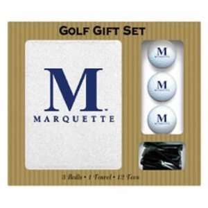  Marquette Screen Printed Towel, 3 balls and 12 tees gift 