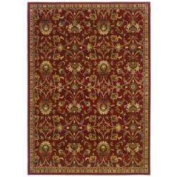 Red Floral Rug (82 x 10)  