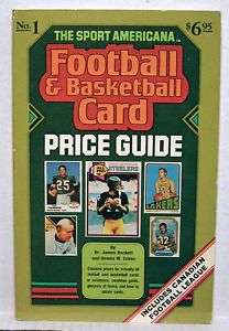 1979 Sport Americana Football/Basketball Price Guide #1  