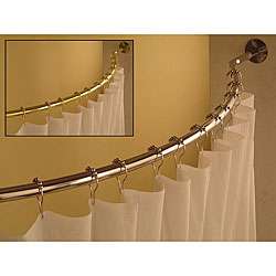 Curved 78 to 84 inch Shower Curtain Rod  
