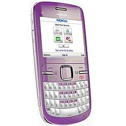 Nokia C3 GSM Unlocked Purple Cell Phone  