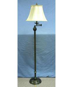 Stiffel Rosa Swing Arm Bronze Floor Lamp  