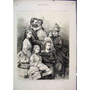  1876 Prince Princess Imperial Germany Children Print