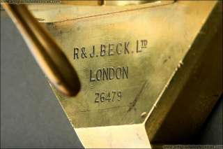1890 English Binocular Microscope R&J Beck. Working Order  