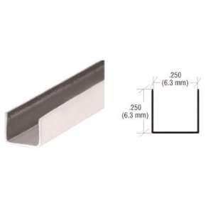  CRL 1/4 x 1/4 Stainless Steel U Channel   Pack of 10 