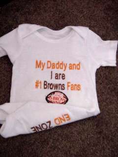 Cleveland Browns Football Baby Infant Newborn Onesie  
