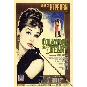   Poster Italian 27x40 Audrey Hepburn George Peppard Patricia Neal