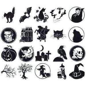   Embroidery Machine Designs CD HALLOWEEN SILHOUETTES