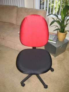 office chair slipcovers Red & Black NEW  