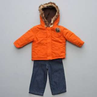 Baby Togs Infant Boys 3 Piece Hooded Jacket Set  