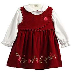 Samara Infant Girls Corduroy Jumper Outfit  