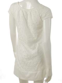 FANCYQUBE GROGEOUS A LINE STRETCH LACE DRESS WHITE SIZE S (4/6)  