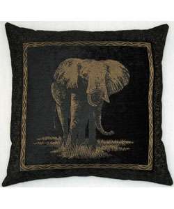 25 inch Premium Chenille Elephant Pillow  