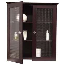 Windham Wall Cabinet with Two Glass Doors  