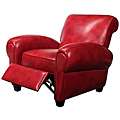 Perfect Chair Red Leather Zero Gravity Recliner  