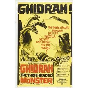  Ghidrah, the Three Headed Monster   Movie Poster   27 x 40 