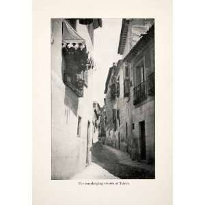  1911 Print Toledo Spain Castile Mancha Street Neighborhood 