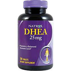 Natrol DHEA 25mg Pills (Pack of 2 300 count Bottles)  