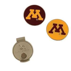  Minnesota Golden Gophers Hat Clip W/ Golf Ball Markers/Chips 