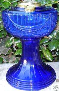 ALADDIN Cobalt Blue OIL LAMP FONT alladin  