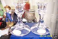 24% Full Lead Crystal Candle Holders made in USA  