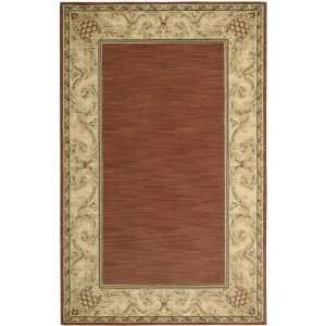  Traditional Brick Wool Rug from Vallencierre Collection 3 