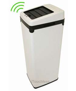 Automatic White Steel Touchless Trash Can SX  
