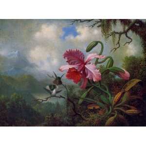 FRAMED oil paintings   Martin Johnson Heade   24 x 18 inches   Orchid 