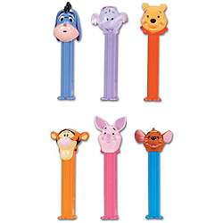 Pez Winnie the Pooh Candy Dispenser and Candy Rolls  