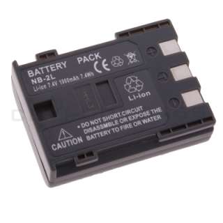 TWO Battery for Canon NB 2L NB 2LH 400D Rebel XT Xti  