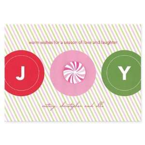  Peppermint Swirl Die cut Holiday Cards 