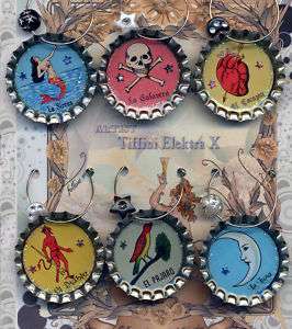 Mexican Loteria Drink Charms beer wine ids tartx  