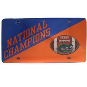  Blue and Orange Florida National Champions License Plate 